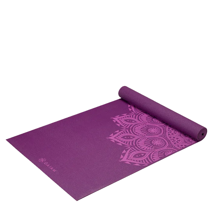 Gaiam Yogamatte 6mm Purple Mandala